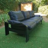 3 seater leather sofa 1970