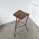 Wicker and metal stool Dennis Lennon 1950