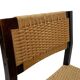 Vintage dining room chairs with papercord seat / 1970 design