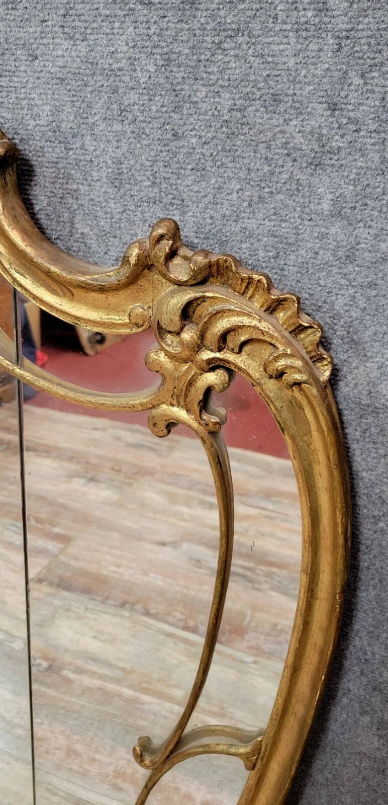 Large Venetian gilt mirror in the Louis XV style