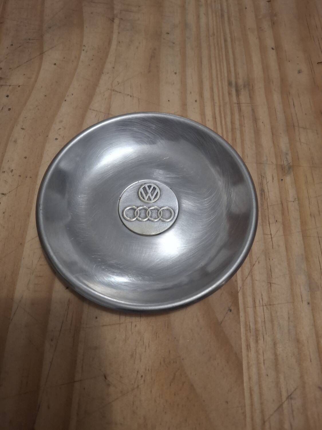 Vintage metal catch-all / Ashtray – Volkswagen & Audi – 1970s/80s