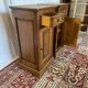 Pair of antique solid oak bedside tables