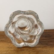 Twisted crystal vase, signed