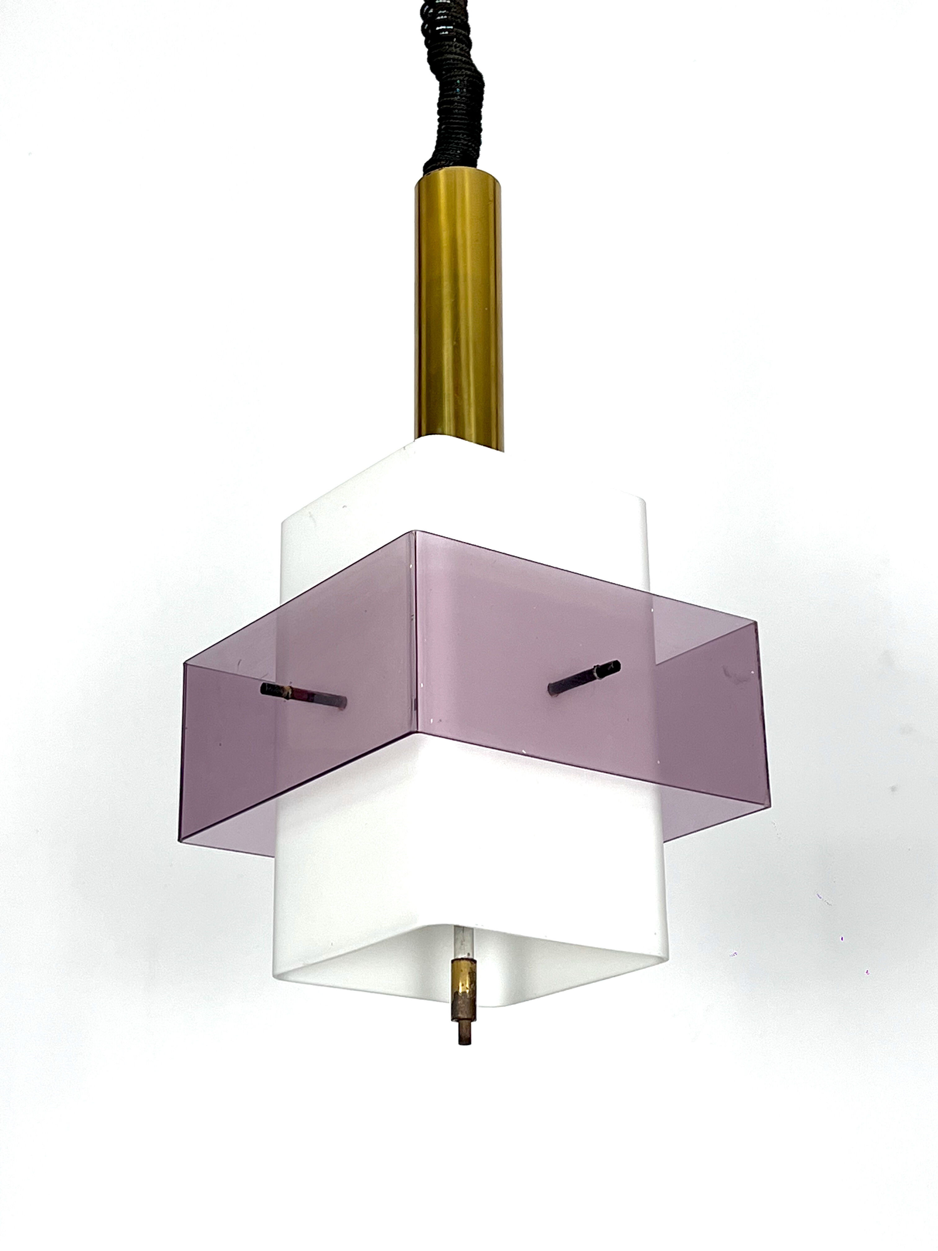 Mid-Century Modern pentant lamp by Stilux Milano, Italy 1960s