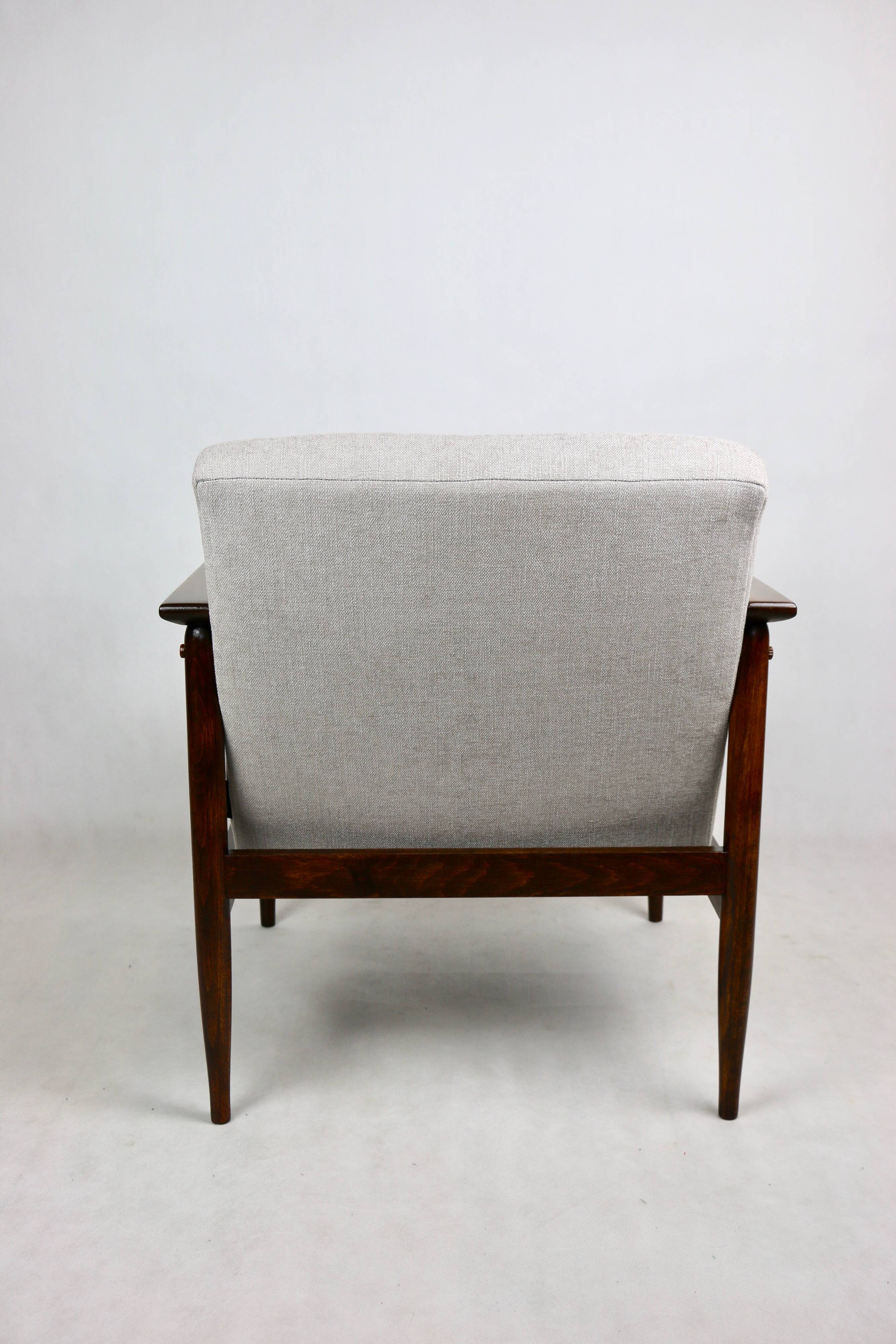 Vintage Light Grey Easy Chair, 1970s