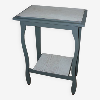 Blue-gray 2-top side table
