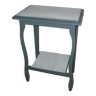 Blue-gray 2-top side table