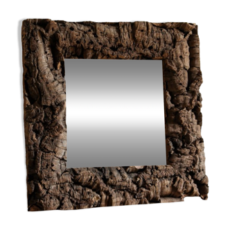 Mirror, natural cork frame
