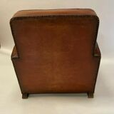 Leather club armchair 1930