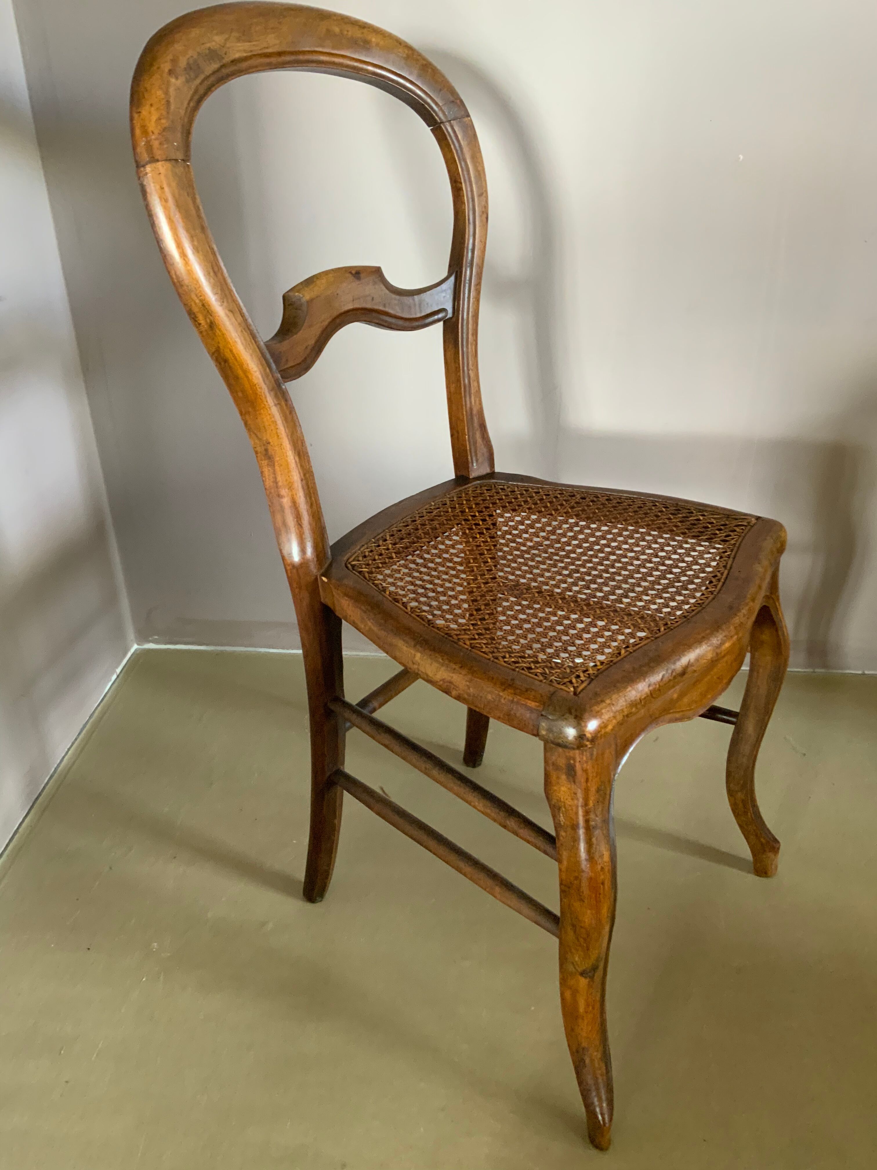 Chaise cannage