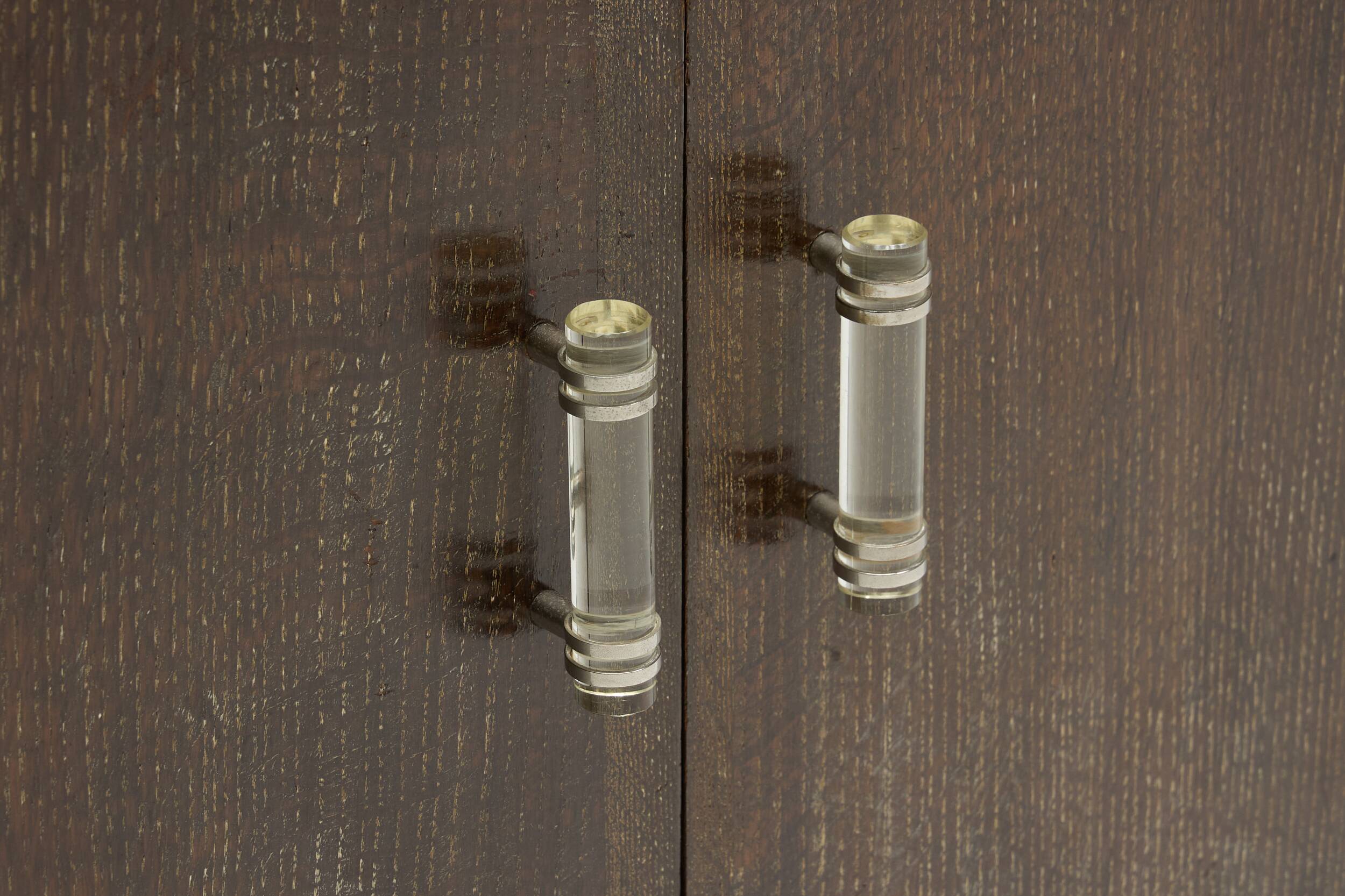 Modernist Art Deco oak cabinet, France, 1940s