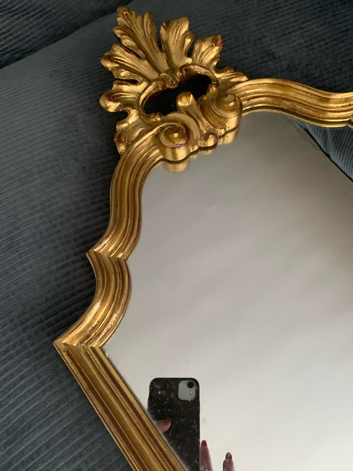 Large mirror gilded frame