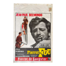 Affiche cinéma originale "Pierrot le fou" Jean-Paul Belmondo, Jean-Luc Godard 1965