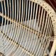 Fauteuil rotin corbeille vintage