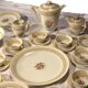 75-piece vintage porcelain table service, Raynaud & Co., Limoges.