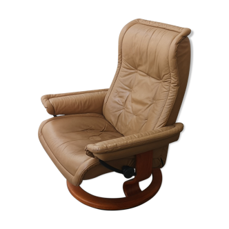 Chaise longue Ekornes en cuir norvégien