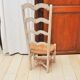 Chair provençale of nanny, mulched, white patina