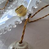 Duo of serrated opaline suspensions