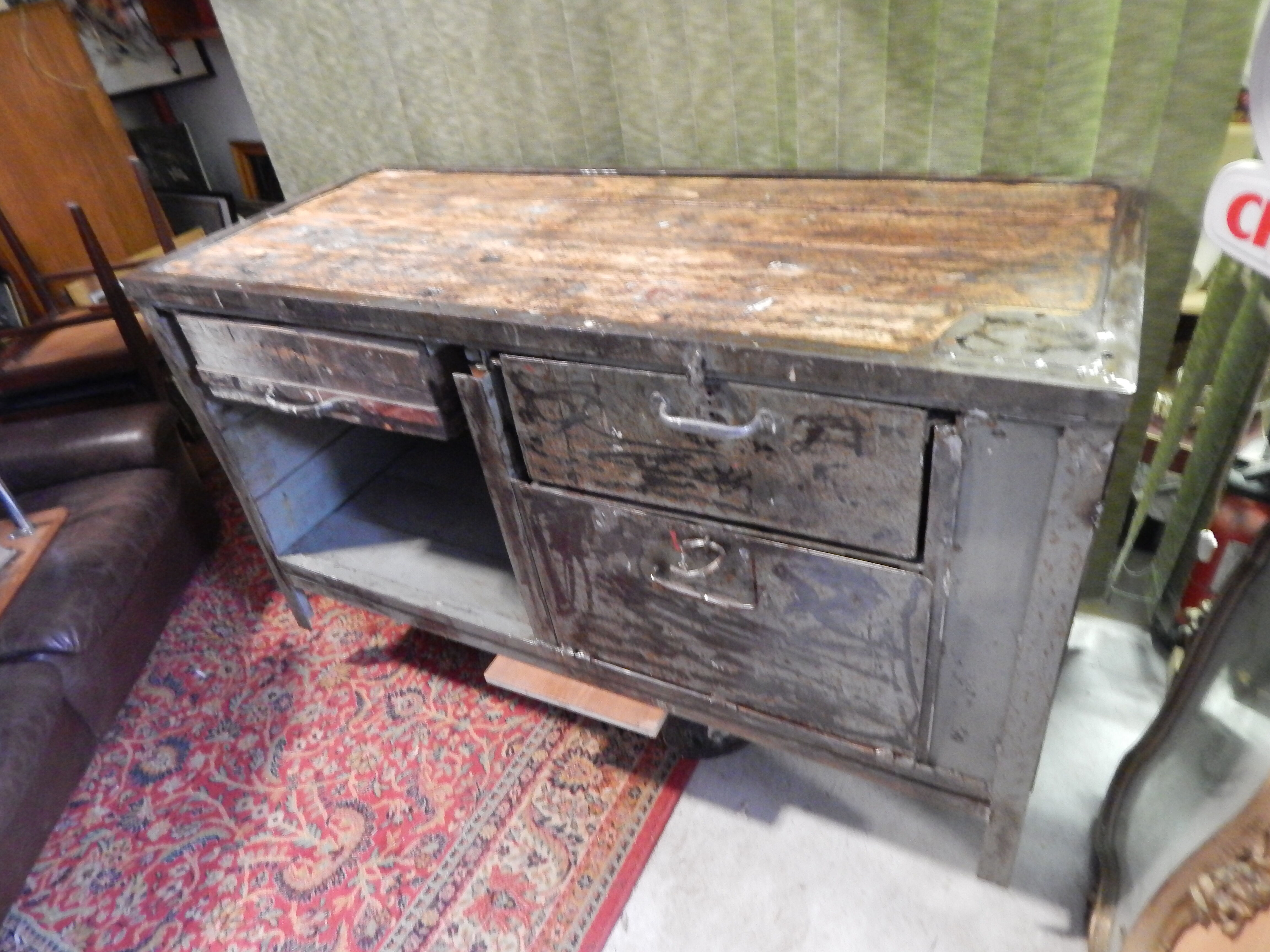 Furniture old industrial workshop