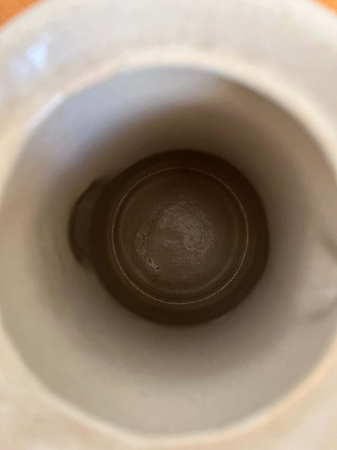 Saint Amand enameled stoneware coffee maker, Sologne decor