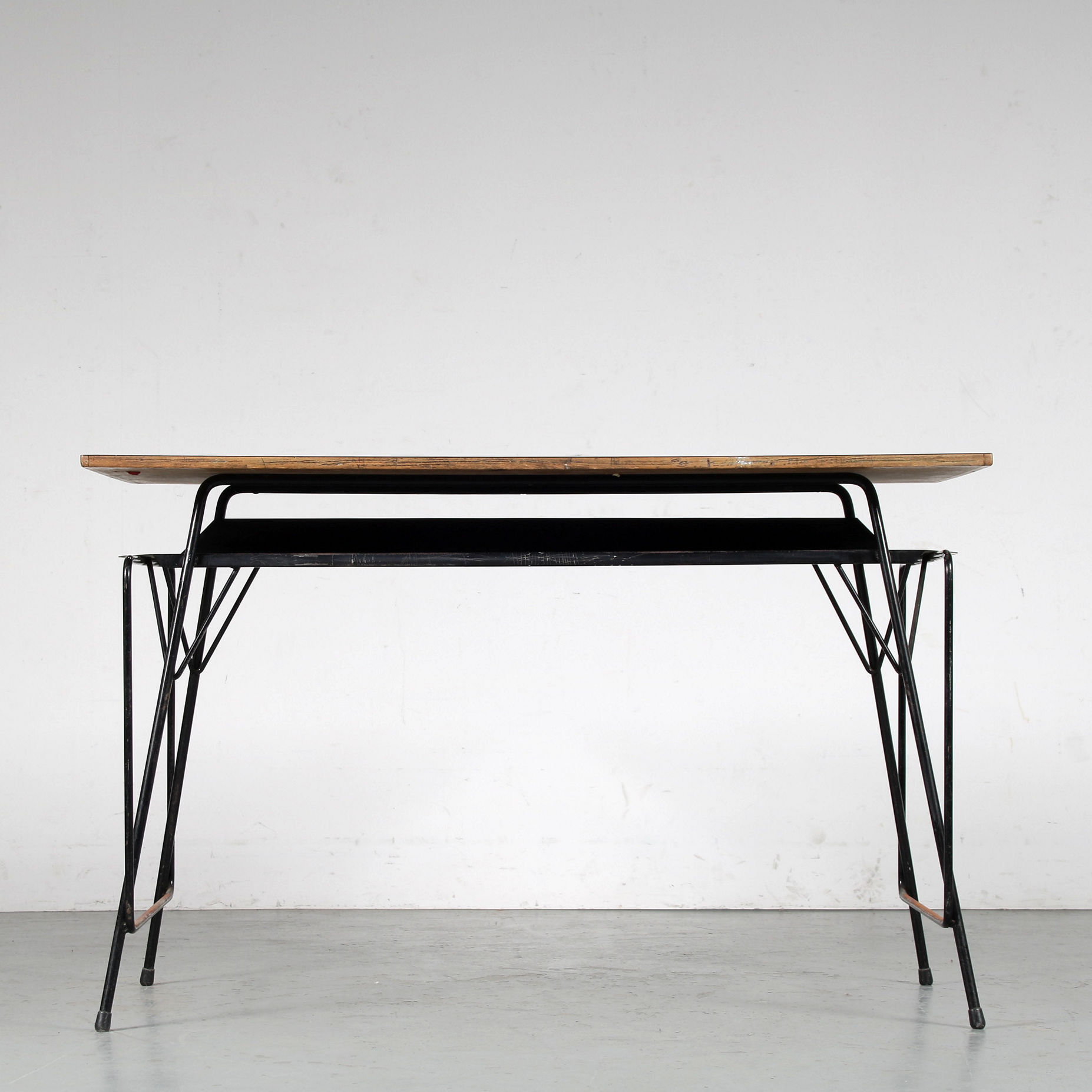 1950s Willy van der Meeren teacher’s desk for Tubax, Belgium