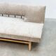 1970's German wooden sofa / daybed