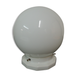 Ceramic neck globe ceiling light