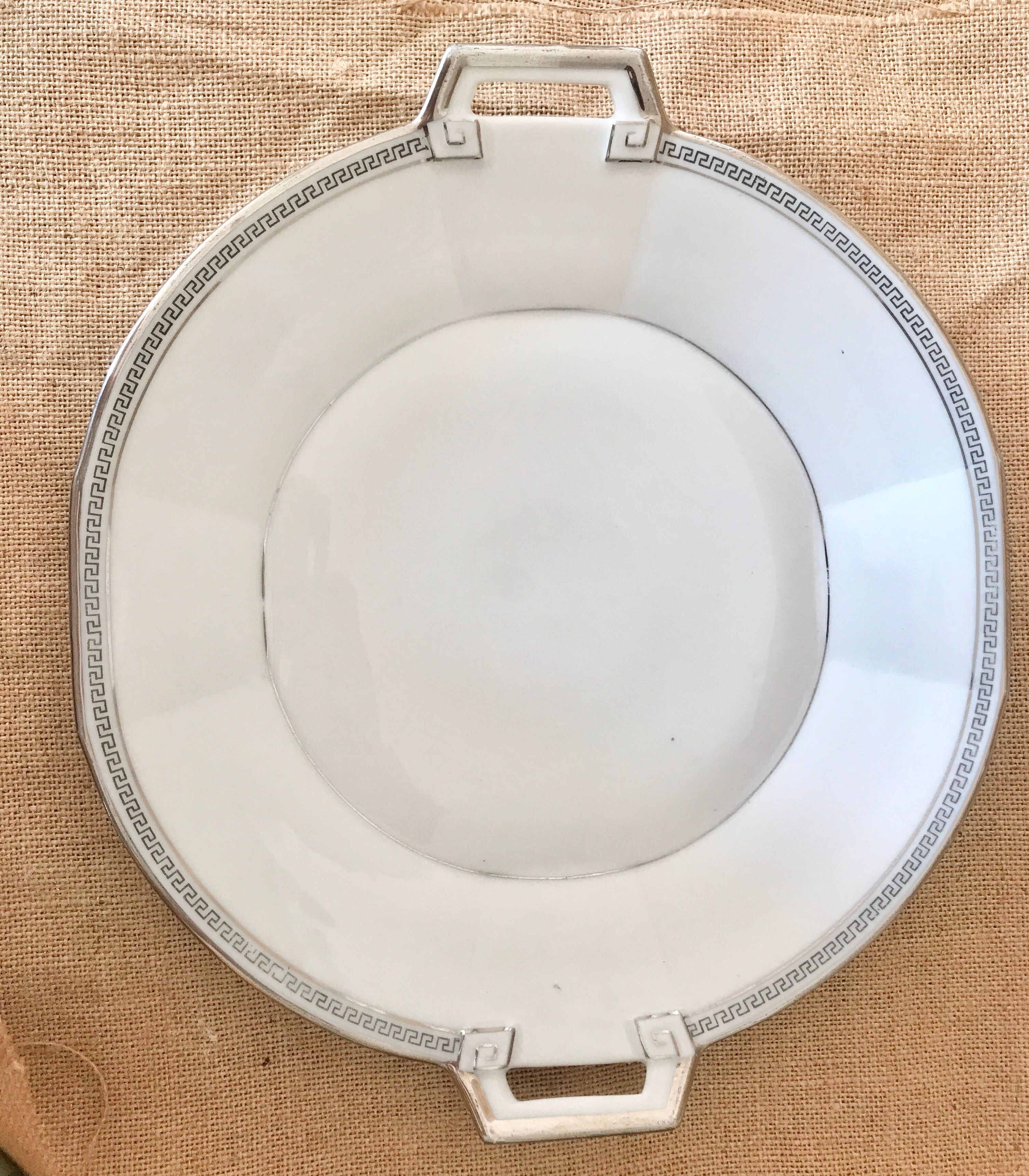 Marc Larcheveque Porcelain Art Deco Porcelain Pie Dish