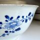 Saladier Compagnie des Indes en porcelaine bleue