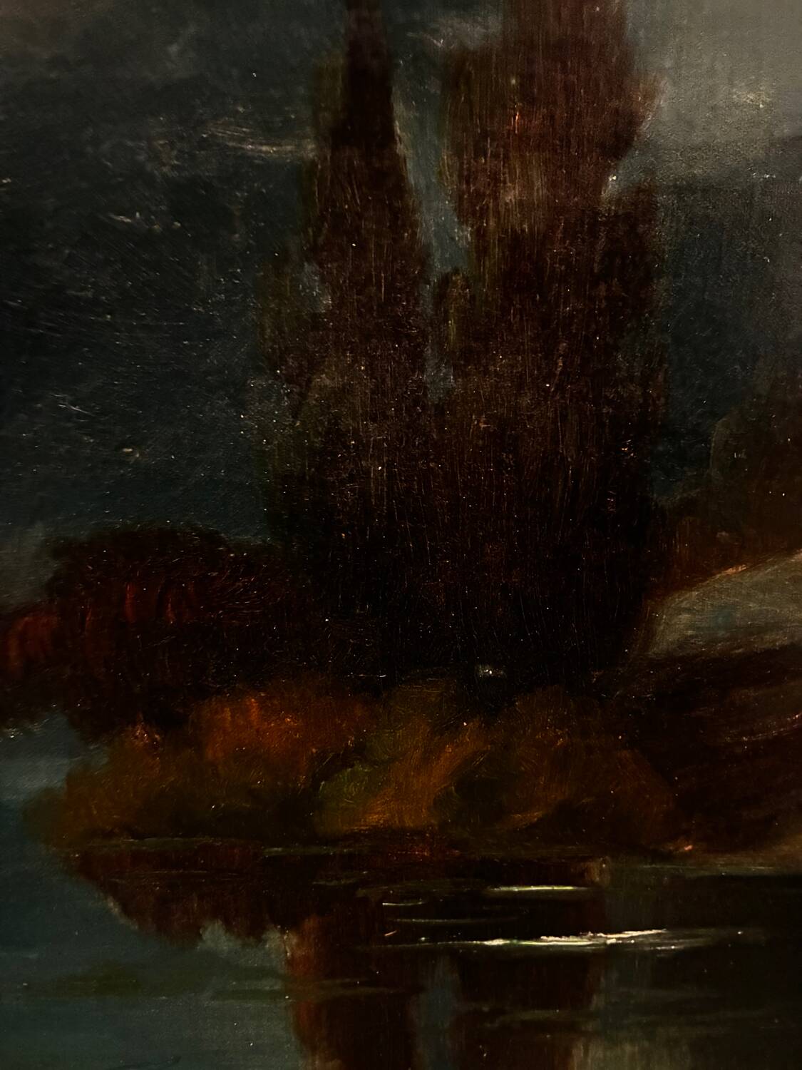 Mill landscape by the water, 20th century, signed