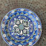Handmade ceramic collector's plate, glazed with enamels, signed by Adiguzel Gini, Türkiye