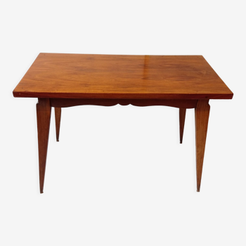 Ancienne table basse scandinave pieds fuseaux