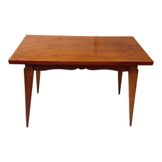 Ancienne table basse scandinave pieds fuseaux