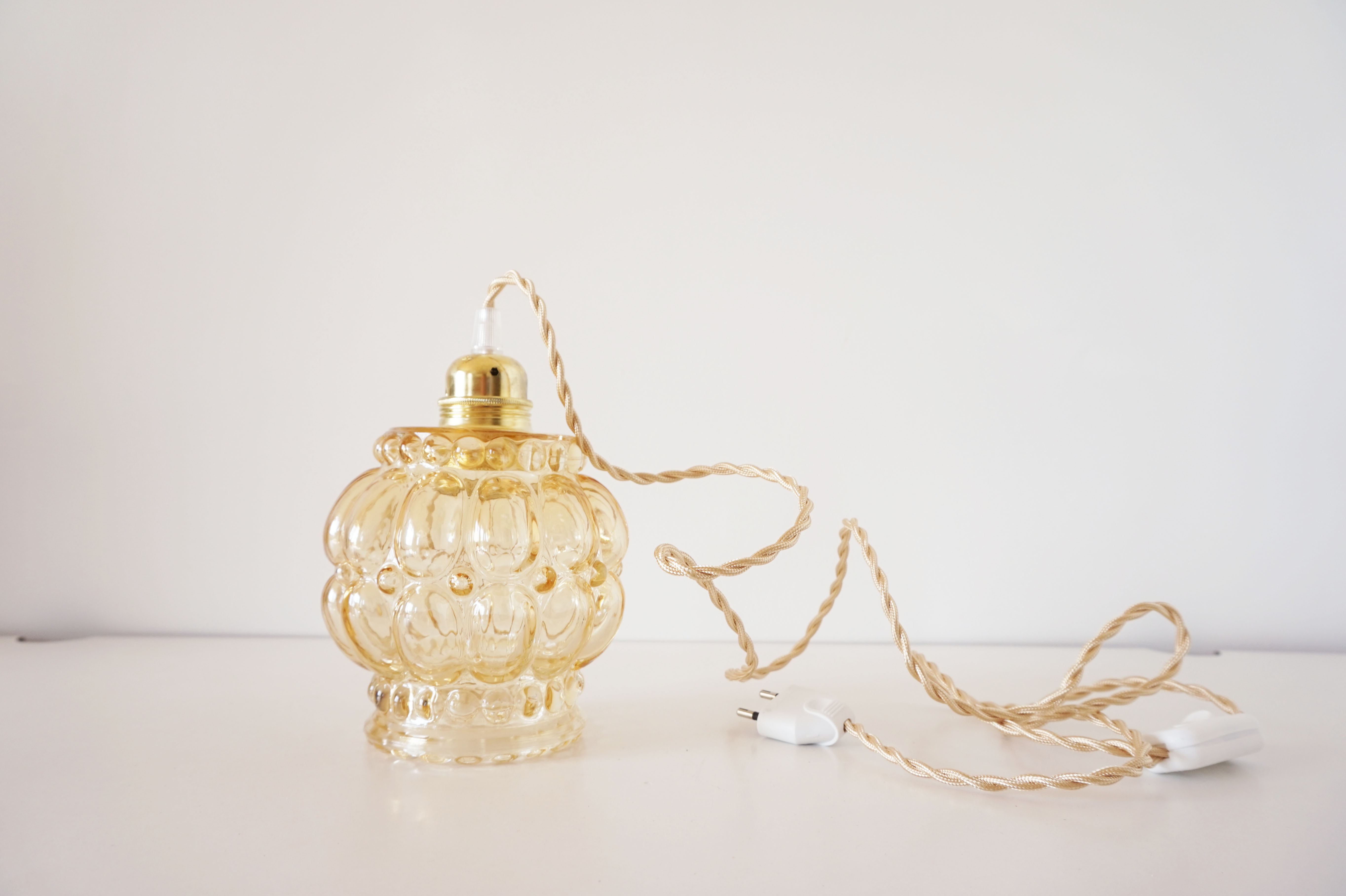 Vintage molded glass globe player