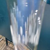 6 anciennes flûtes à champagne en cristal taillé