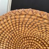Woven straw basket
