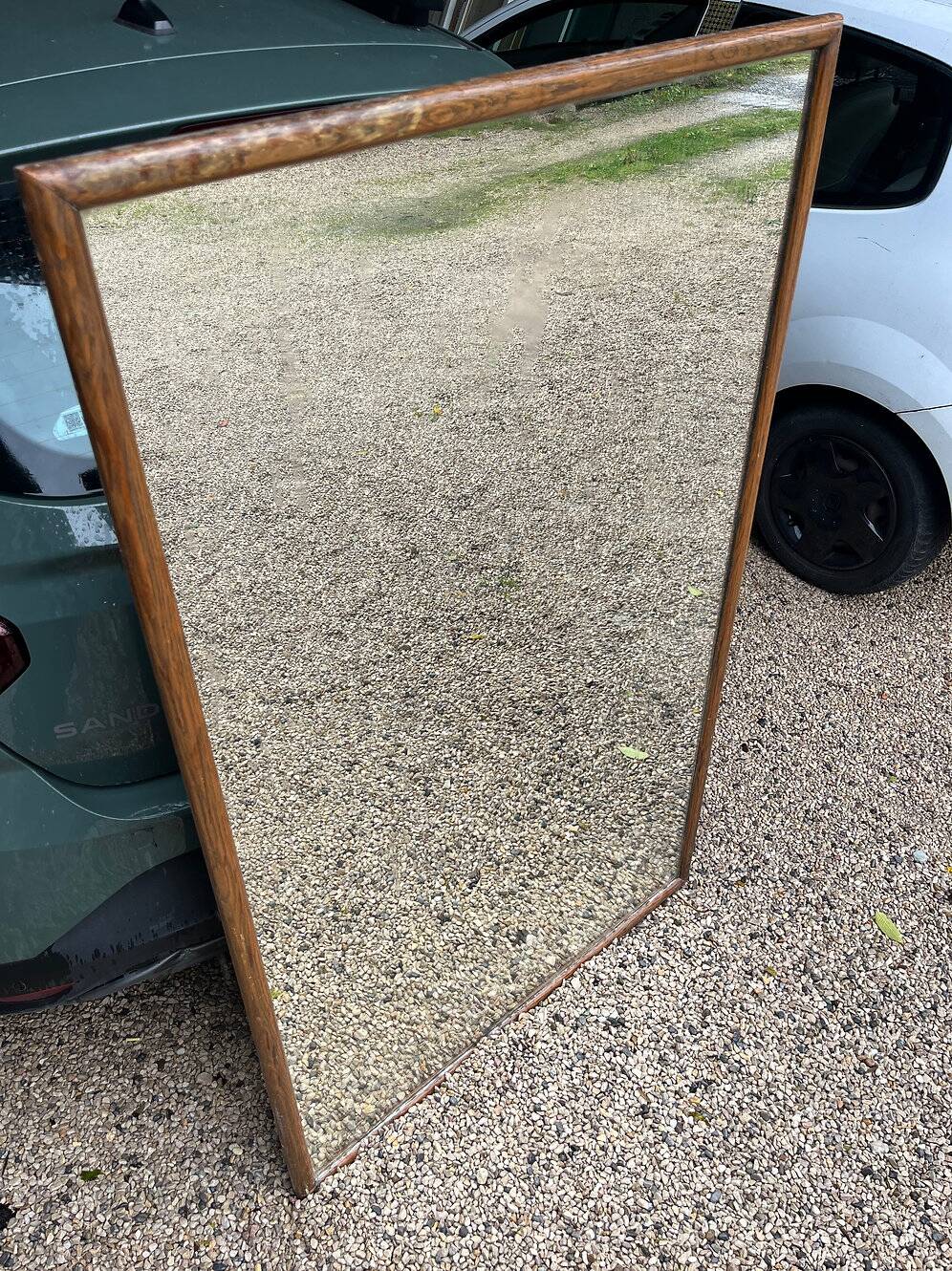 Very large antique mirror