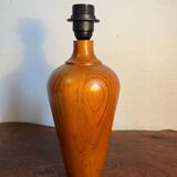 Pied de lampe à poser en bois massif