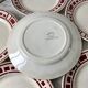 Set of 6 flat plates Badonviller model "Barbizon" 30s