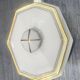 Vintage sugar bowl genuine Limoges porcelain white with gold L&F.
