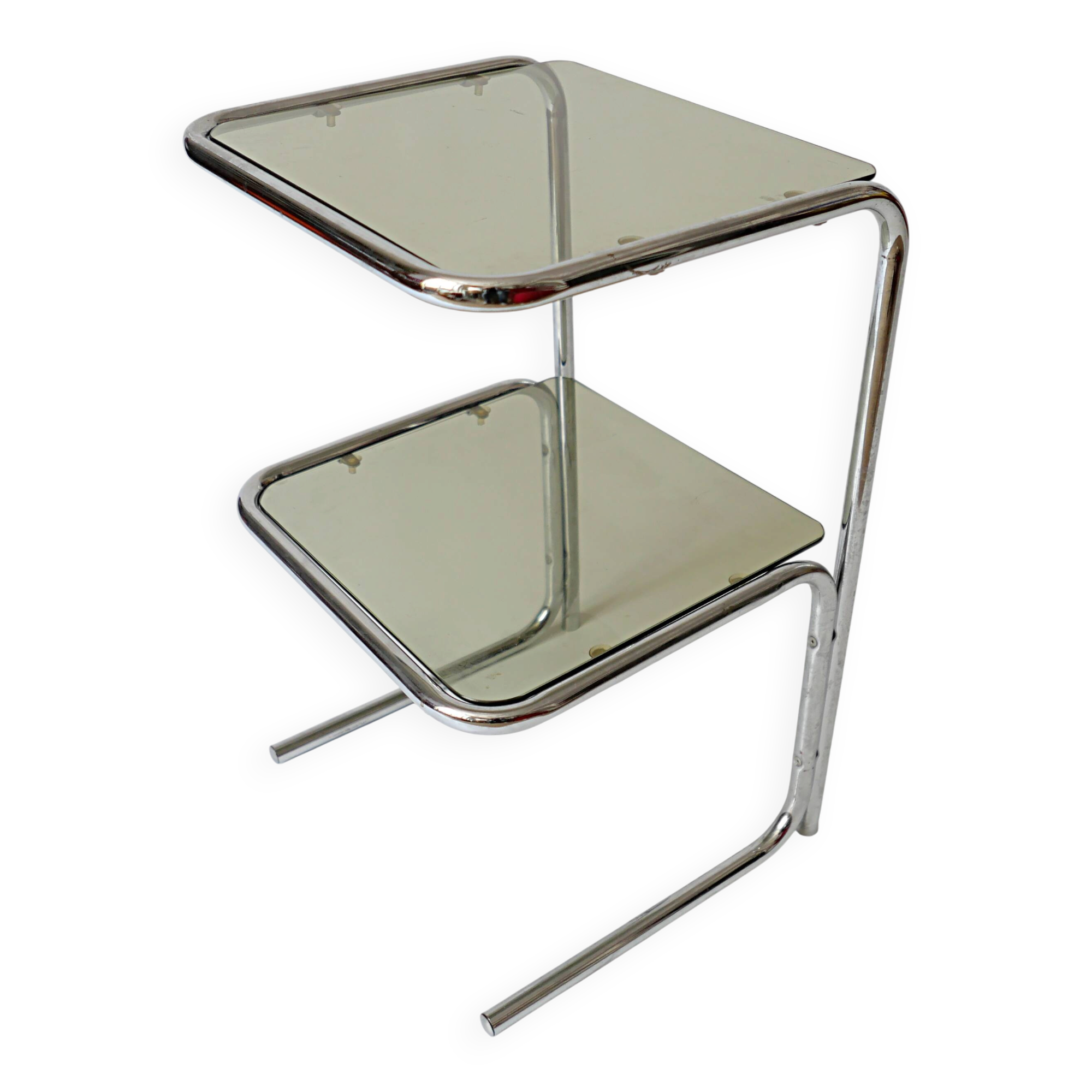 table d'appoint bout de canapé vintage 1970
