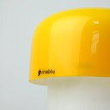 Rare Yellow Mushroom Table Lamp by Luigi Massoni for Guzzini, 1970s