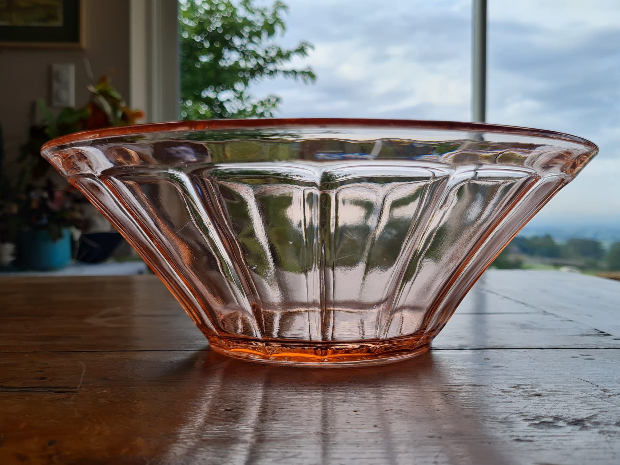 Saladier rosaline Arcoroc vintage français vintage