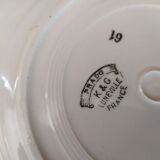 Lunéville Prado Plates Blue Flowers Porcelain Old Lot of 3