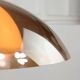 Lampe Space Age en forme d'ovni marron rare de Guzzini, années 1970