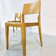 Danish beech dining chairs, 1980s, set of 6