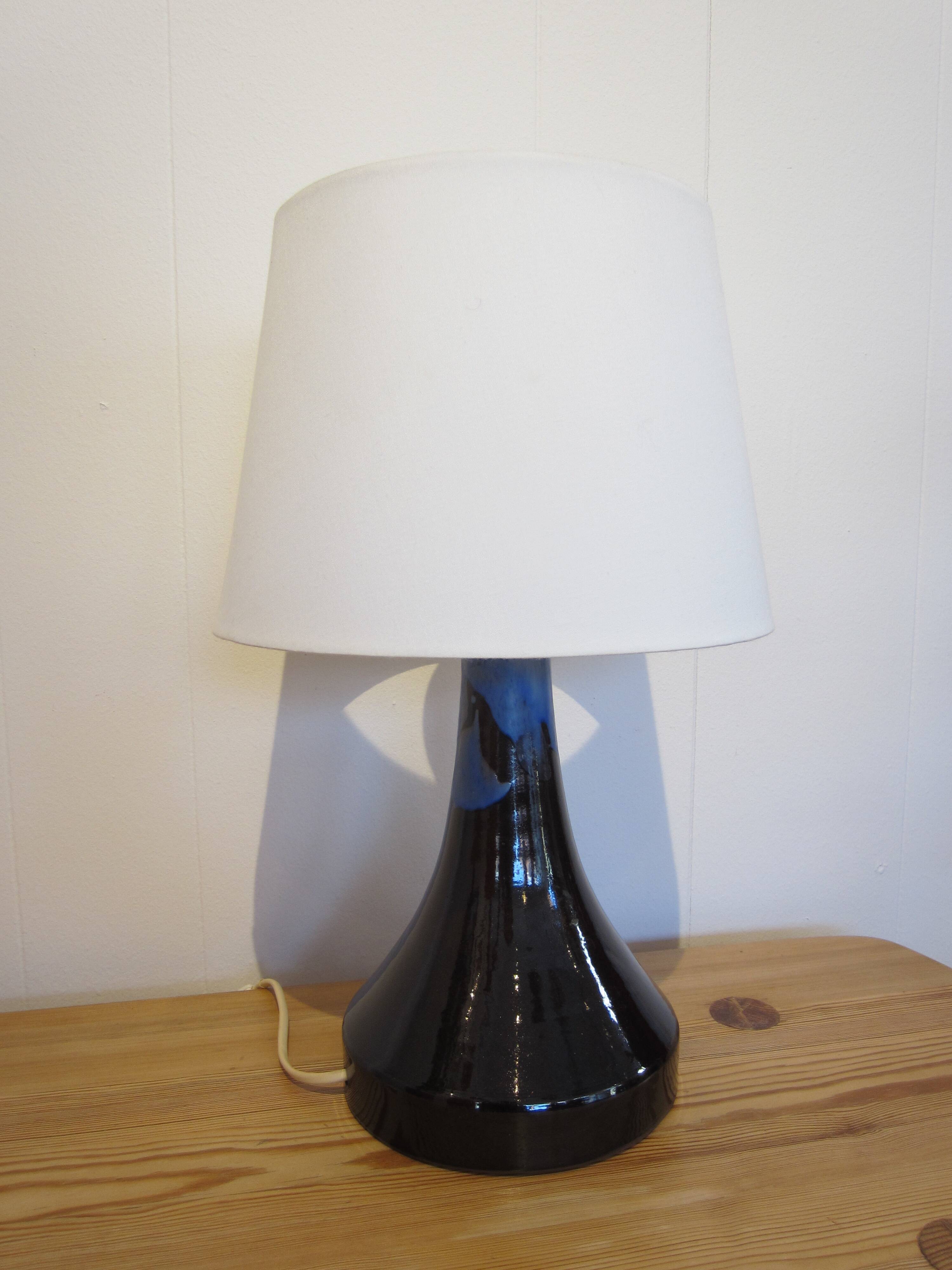 Scandinavian ceramic lamp by Laholm Keramik