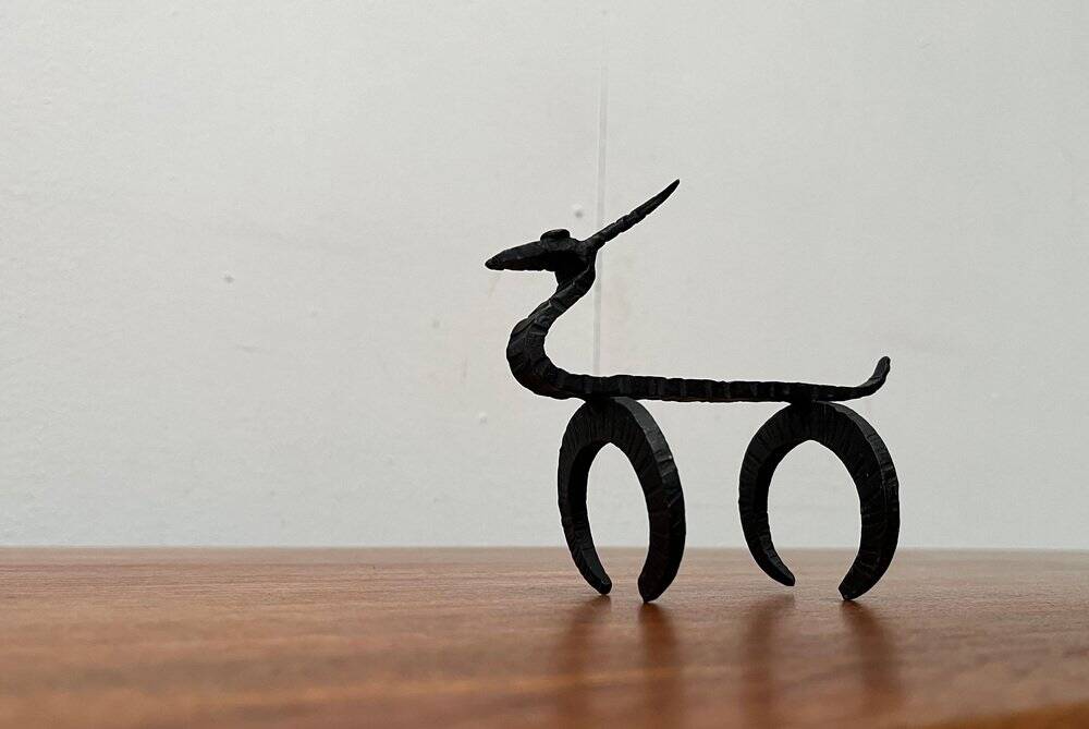Animal sculpture, 1960s, wrought iron