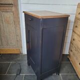 Jam jar in satin black patinated oak