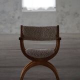 Henning Kjærnulf, Oak and lambswool armchair, "Kurul" model, Mid-century, 1960s